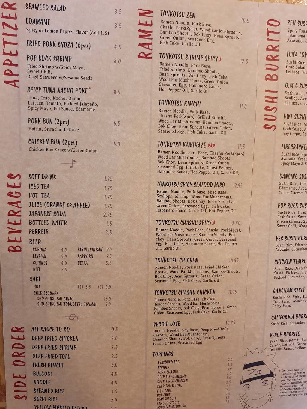 ZEN | restaurant | 322 Tacoma Ave S, Tacoma, WA 98402, USA | 2533023461 OR +1 253-302-3461