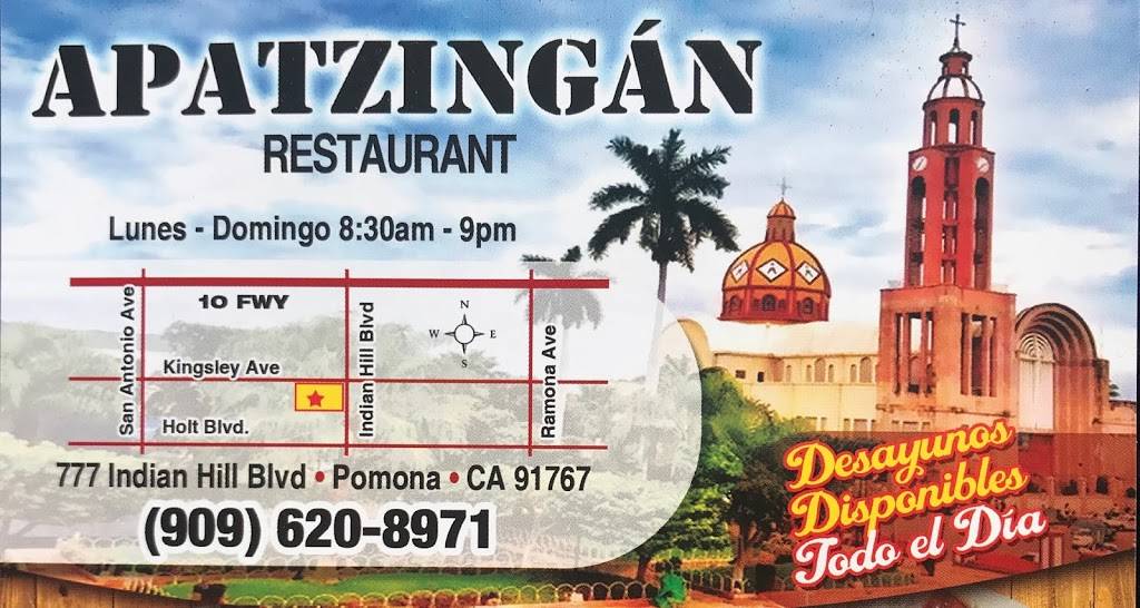 Apatzingan Restaurant | restaurant | 777 Indian Hill Blvd STE E, Pomona, CA 91767, USA | 9096208971 OR +1 909-620-8971