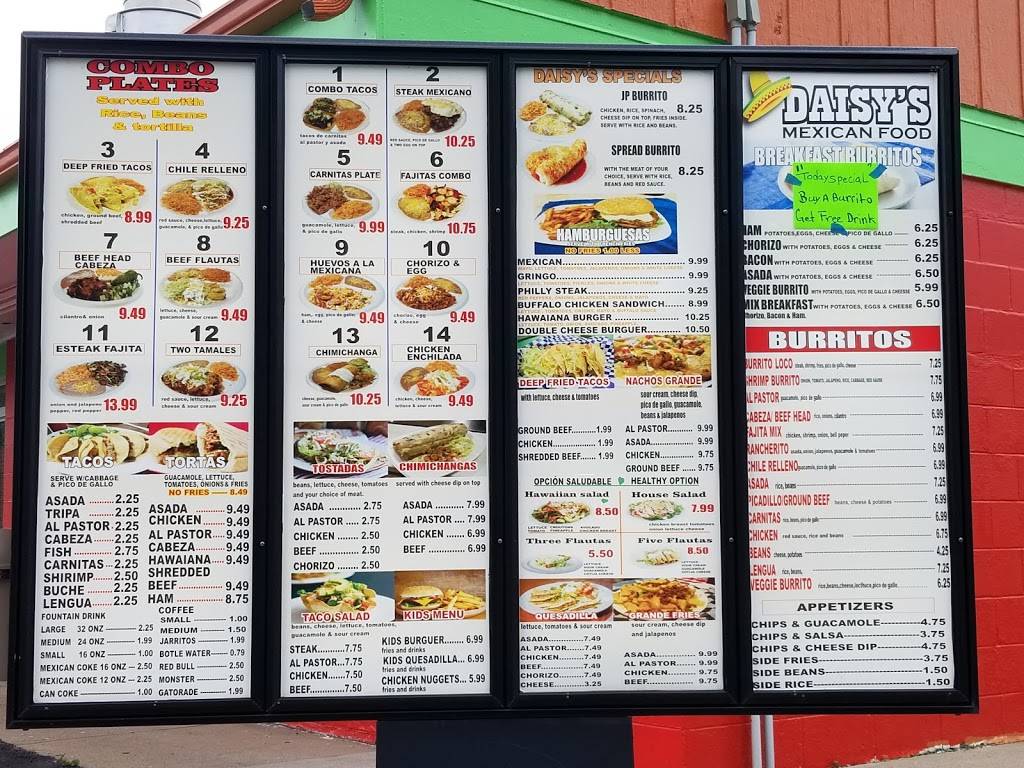 Daisys Mexican Food | restaurant | 10802 East 23rd St S, Independence, MO 64052, USA | 8167016323 OR +1 816-701-6323