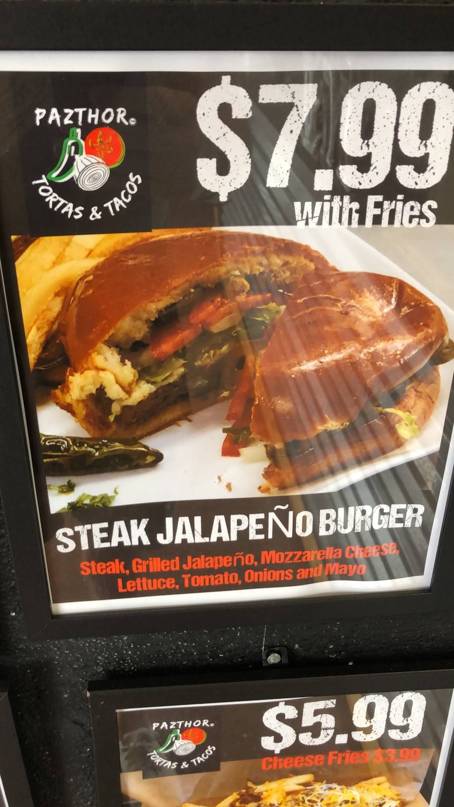 Pazthor. Burgers & Tortas | restaurant | 5900 E Berry St, Fort Worth, TX 76119, USA | 8173951150 OR +1 817-395-1150