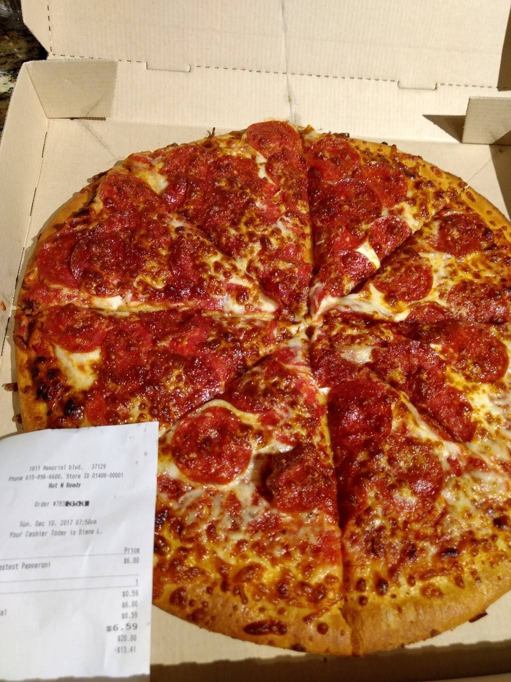 Little Caesars Pizza | meal takeaway | 1811 Memorial Blvd, Murfreesboro, TN 37129, USA | 6158966600 OR +1 615-896-6600