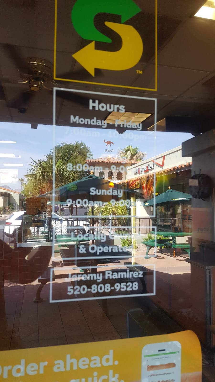 Subway | meal takeaway | 4768 E Sunrise Dr, Tucson, AZ 85718, USA | 5206159866 OR +1 520-615-9866