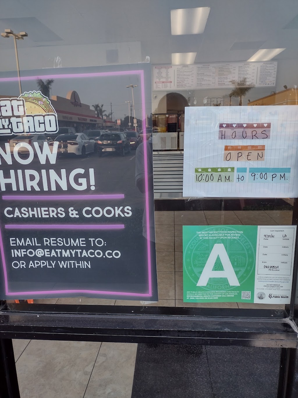 Eat My Taco | restaurant | 1082 W Rosecrans Ave, Gardena, CA 90247, USA | 3108175005 OR +1 310-817-5005