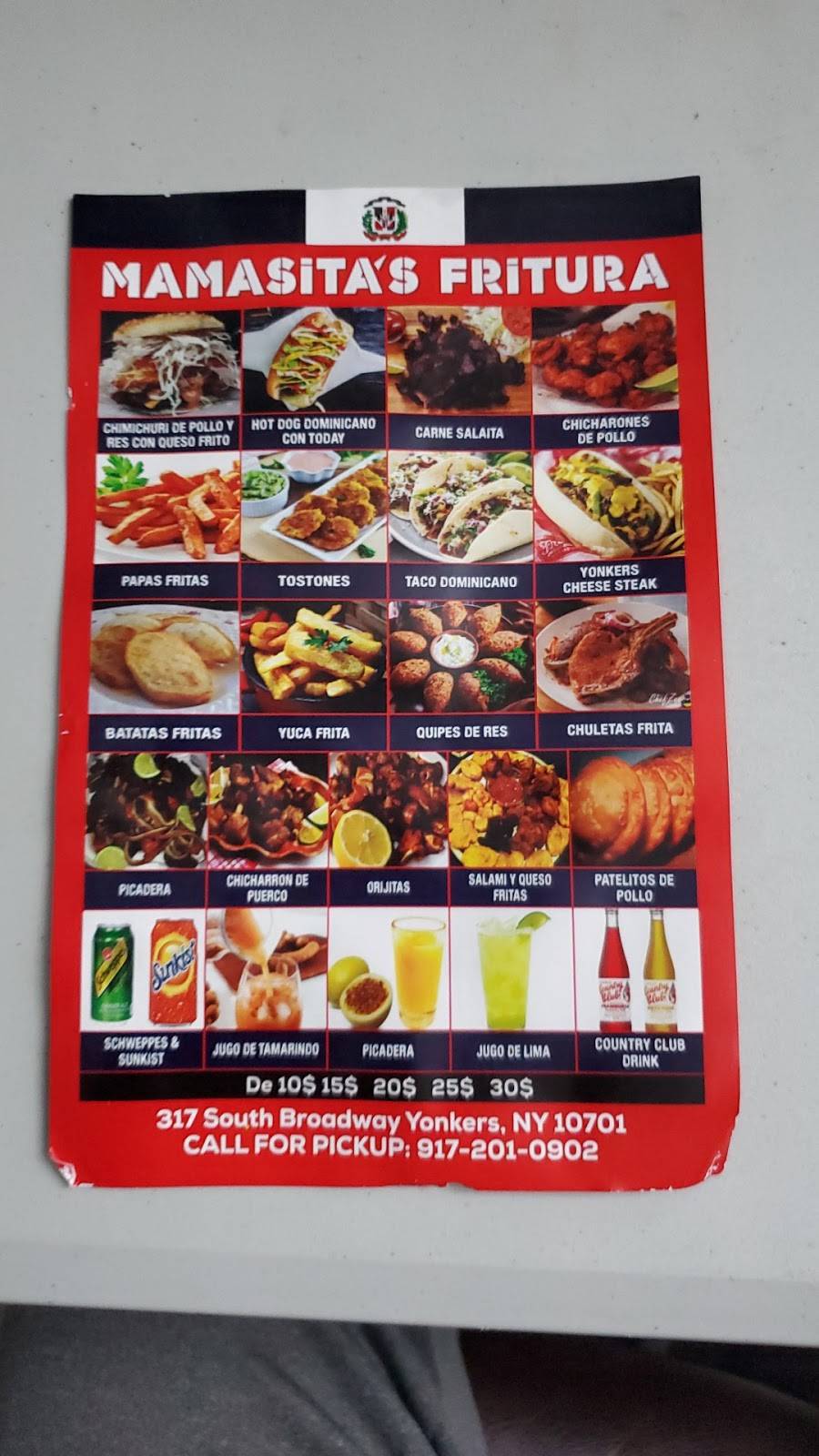 Mamasitas frituras | restaurant | 317 S Broadway, Yonkers, NY 10705, USA | 9172010902 OR +1 917-201-0902