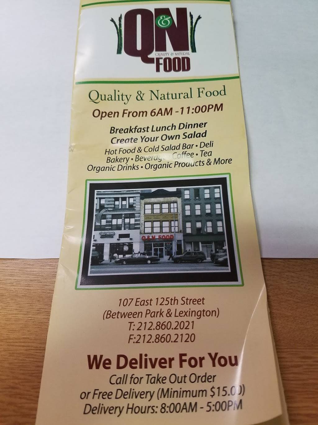Q & N Food | restaurant | 107 E 125th St, New York, NY 10035, USA | 2128602021 OR +1 212-860-2021