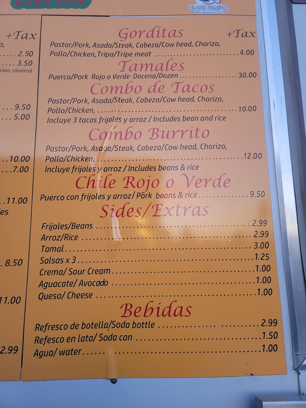 Tacos Piratas Sabor Mexicano LLC. | restaurant | 2020 N Scottsdale Rd, Scottsdale, AZ 85257, USA | 4807427675 OR +1 480-742-7675