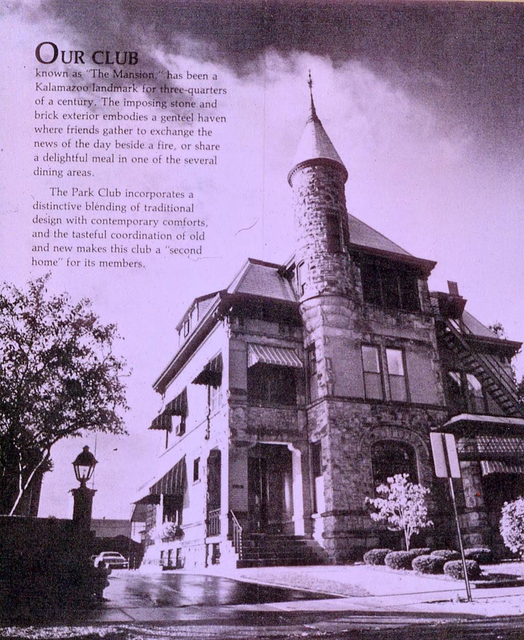 The Park Club Of Kalamazoo | restaurant | 219 W South St, Kalamazoo, MI 49007, USA | 2693810876 OR +1 269-381-0876