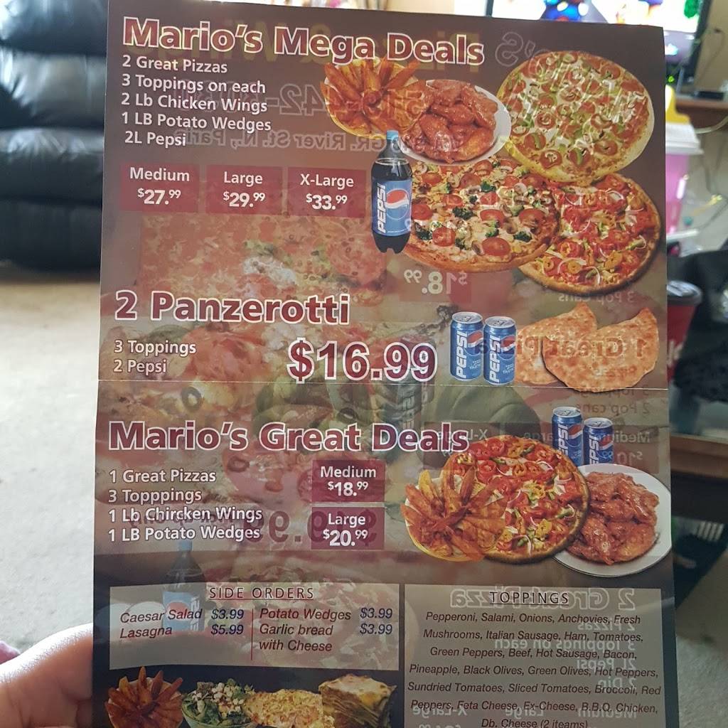 Mario`s Pizza | meal takeaway | 340 Grand River St N, Paris, ON N3L 3R7, Canada | 5194423030 OR +1 519-442-3030