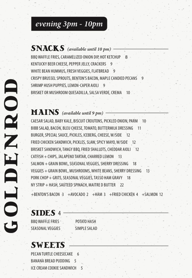 Goldenrod Cafe | restaurant | 506 N 12th St, Murray, KY 42071, USA | 2708732607 OR +1 270-873-2607