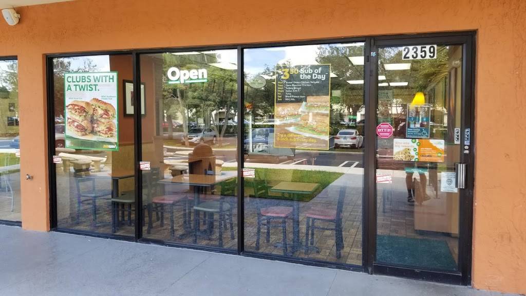 Subway | meal takeaway | 2359 N University Dr, Coral Springs, FL 33065, USA | 9543417827 OR +1 954-341-7827