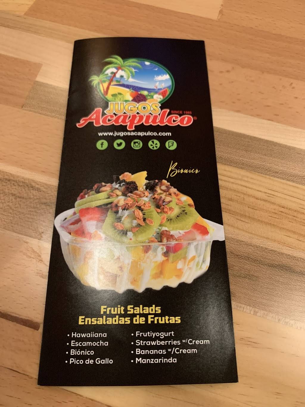 Jugos acapulco | restaurant | 10870 Katella Ave suite F, Garden Grove, CA 92840, USA | 7147230100 OR +1 714-723-0100