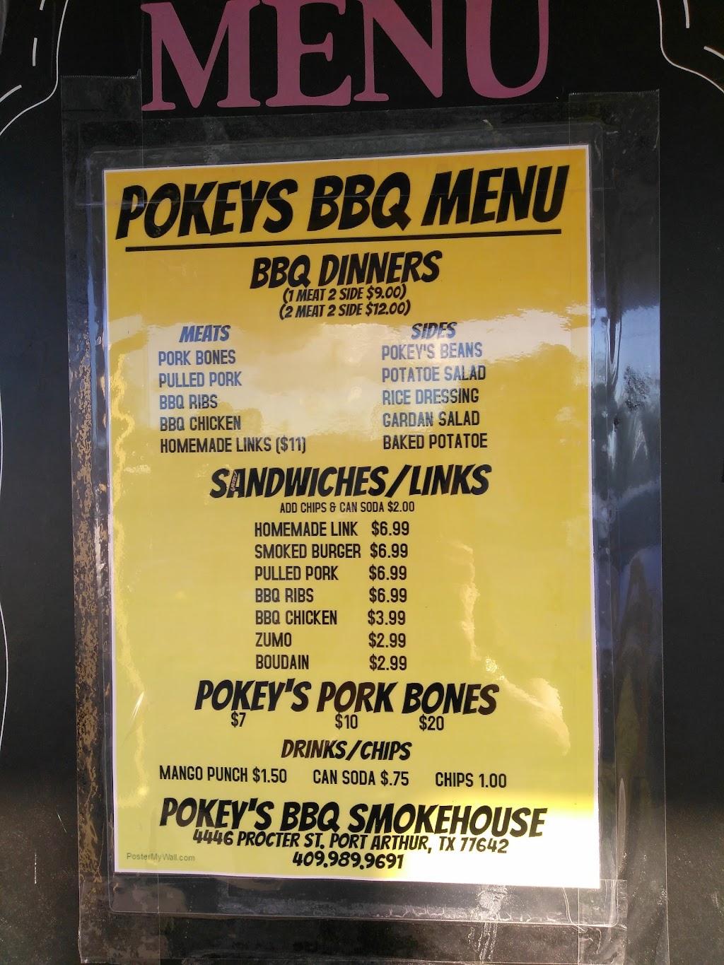 Porkys BBQ Smokehouse | restaurant | 4446 Procter St, Port Arthur, TX 77642, USA | 4099899691 OR +1 409-989-9691