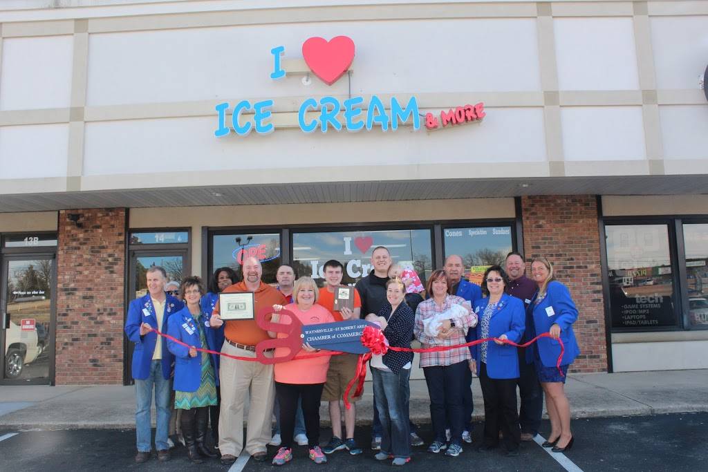 I Love Ice Cream & More | meal takeaway | 690 Missouri Ave Suite 14, St Robert, MO 65584, USA | 5738555663 OR +1 573-855-5663