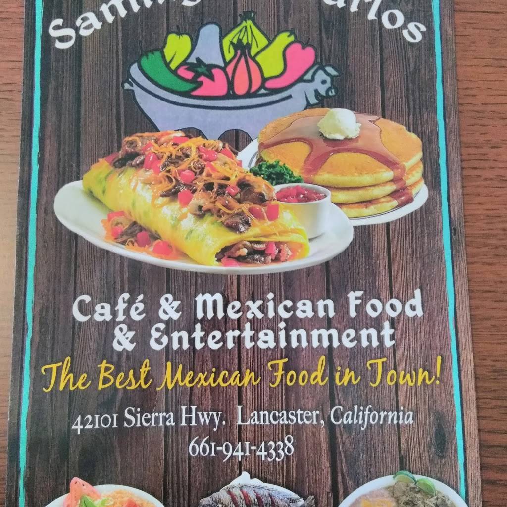 Sammy & Carlos Cafe | restaurant | 42101 Sierra Hwy, Lancaster, CA 93535, USA | 6619414338 OR +1 661-941-4338