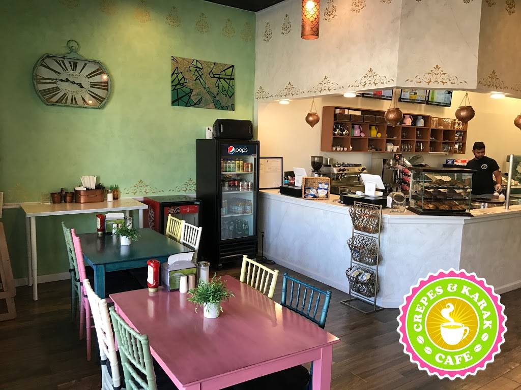 Crepes & Karak Cafe | cafe | 280 Cedar Ln, Vienna, VA 22180, USA | 7035732323 OR +1 703-573-2323