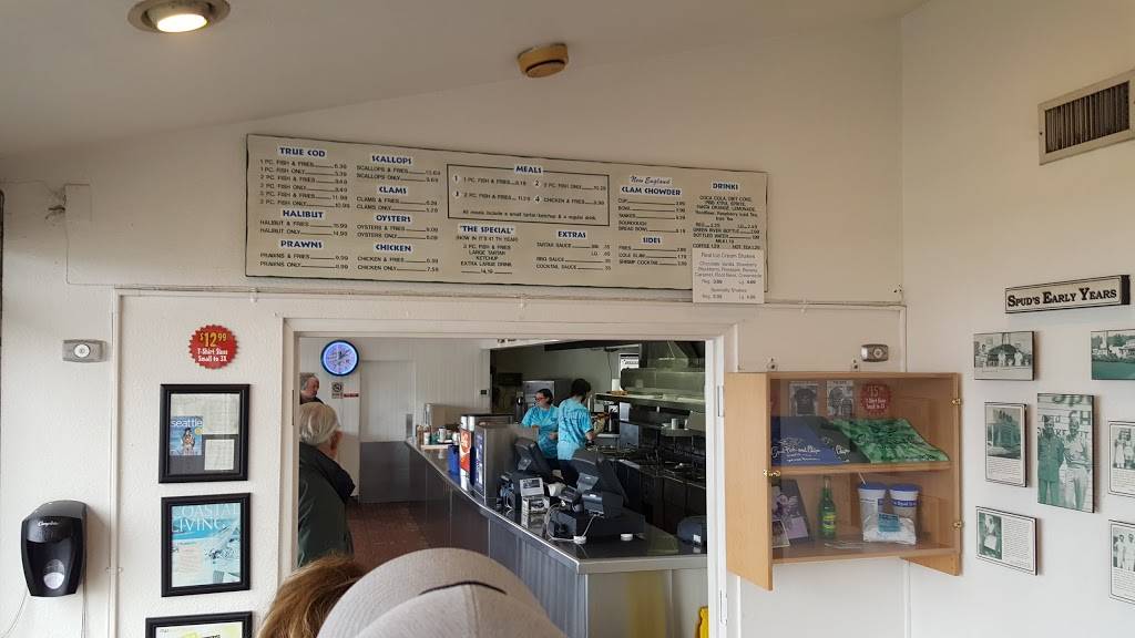 Alki Spud Fish & Chips | restaurant | 2666 Alki Ave SW, Seattle, WA 98116, USA | 2069380606 OR +1 206-938-0606