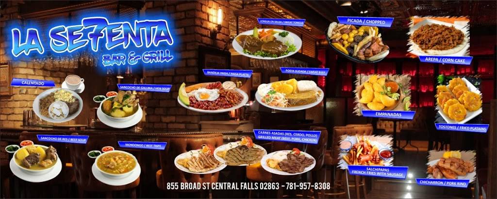 La Setenta Bar & Grill | restaurant | 855 Broad St, Central Falls, RI 02863, USA | 7819578308 OR +1 781-957-8308