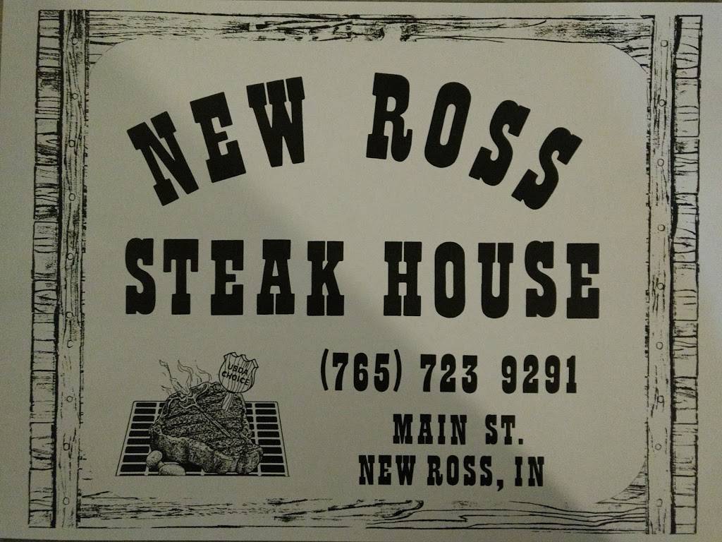 New Ross Steak House | restaurant | 176 Main St, New Ross, IN 47968, USA | 7657239291 OR +1 765-723-9291