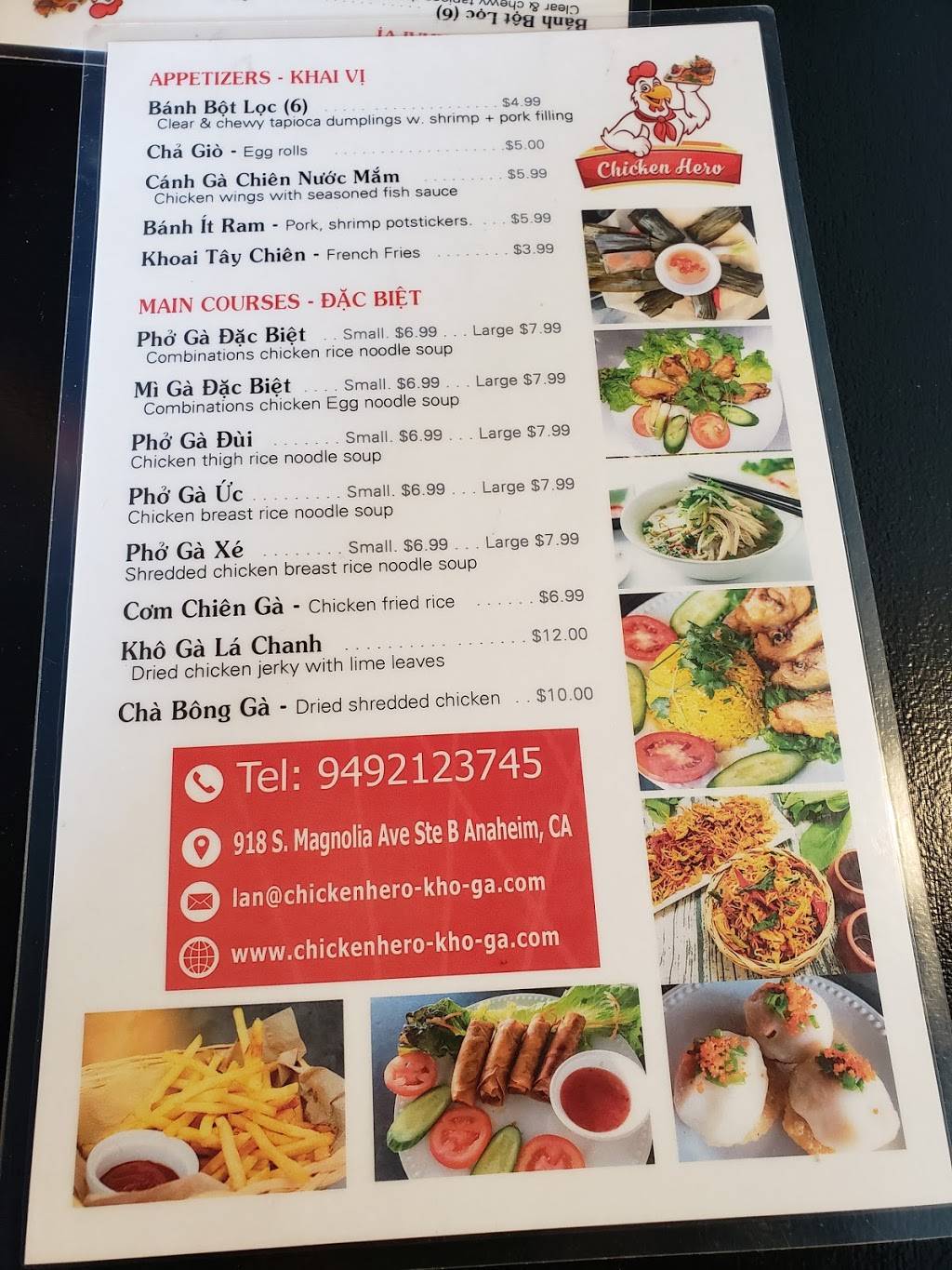 Chicken Hero Kho Ga | restaurant | 918 S Magnolia Ave, Anaheim, CA 92804, USA | 6572624749 OR +1 657-262-4749