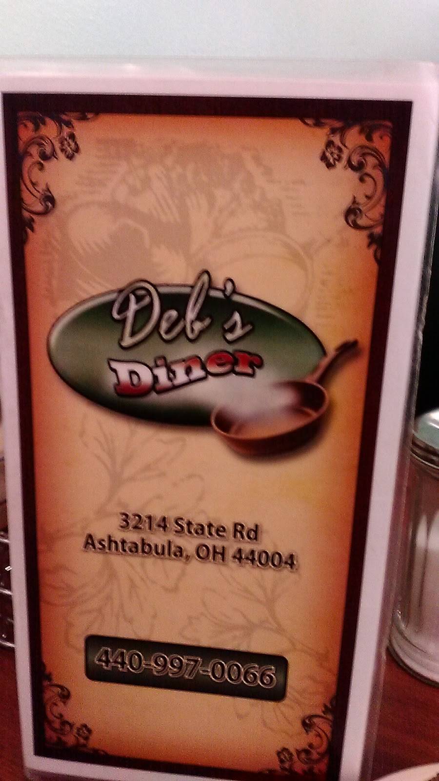 Debs Diner | restaurant | 3214 State Rd, Ashtabula, OH 44004, USA | 4409970066 OR +1 440-997-0066