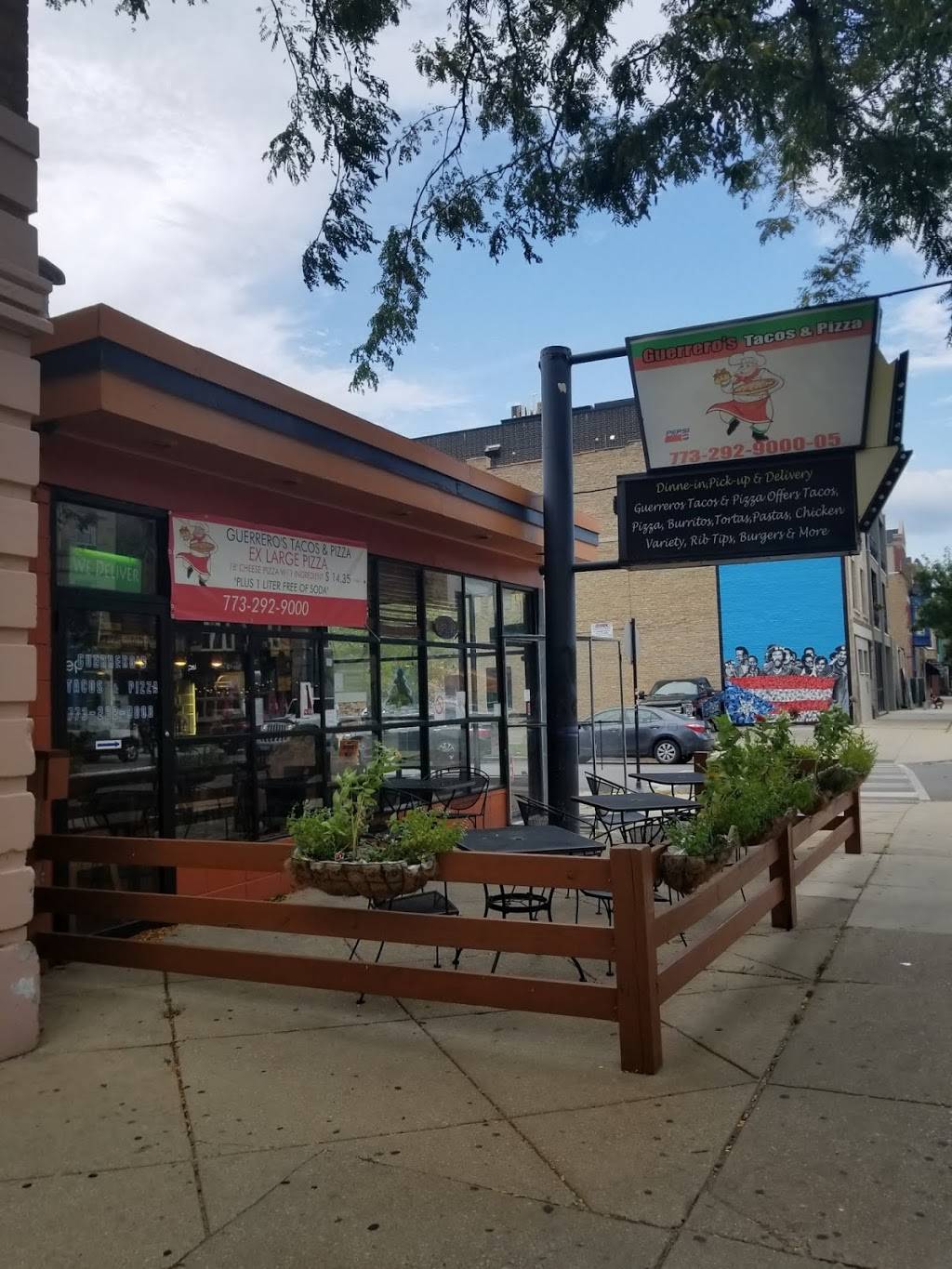 Guerreros Tacos & Pizza | restaurant | 2534 W Division St, Chicago, IL 60622, USA | 7732929000 OR +1 773-292-9000