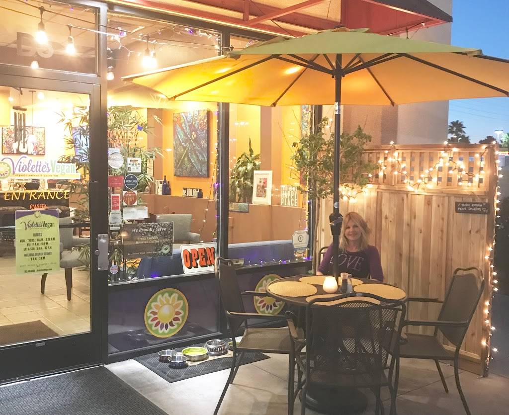 Violettes Vegan Cafe & Organic Juice Bar | restaurant | 8560 W Desert Inn Rd, Las Vegas, NV 89117, USA | 7026850466 OR +1 702-685-0466
