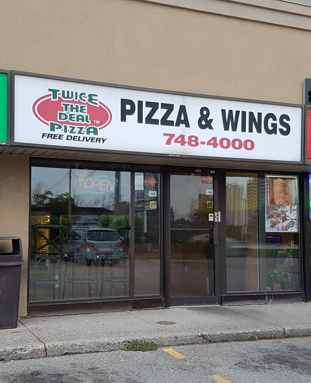 Twice The Deal Pizza | restaurant | 1500 Weber St E, Kitchener, ON N2A 2Y5, Canada | 5197484000 OR +1 519-748-4000