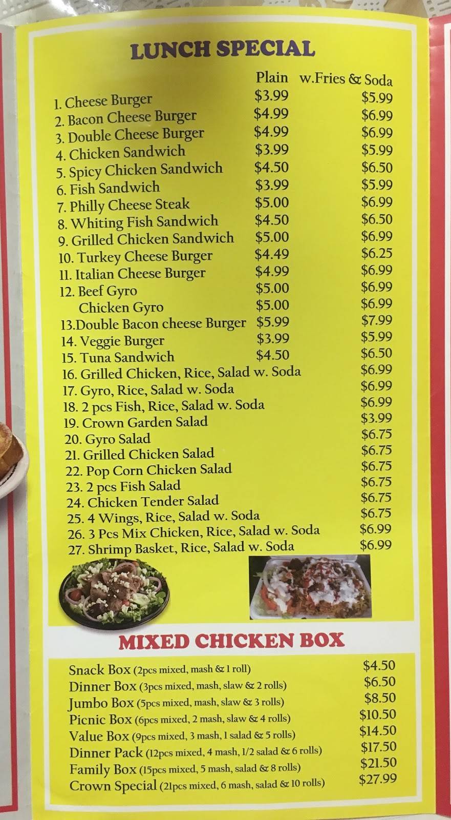 Crown Fried Chicken & Pizza | restaurant | 44 New Lots Ave, Brooklyn, NY 11212, USA | 7184955008 OR +1 718-495-5008