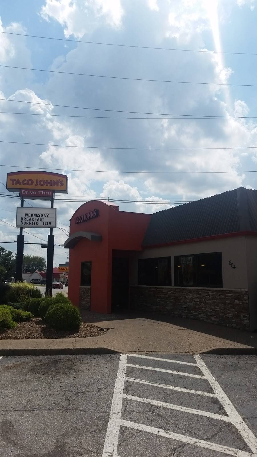 Taco Johns | restaurant | 604 N St Joseph Ave, Evansville, IN 47712, USA | 8124670804 OR +1 812-467-0804