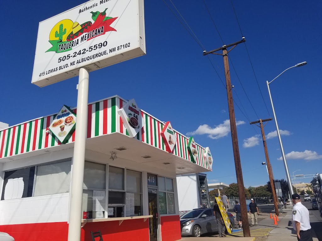 Taqueria Mexicana | restaurant | 415 Lomas Blvd NE, Albuquerque, NM 87102, USA | 5052425590 OR +1 505-242-5590