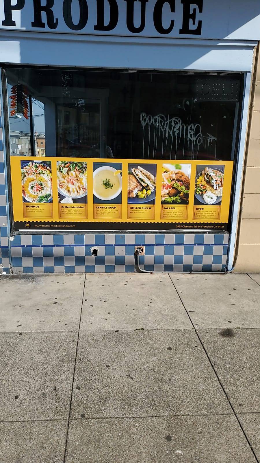 BISTRO MEDITERRANEO | restaurant | 2955 Clement St, San Francisco, CA 94121, USA | 6693336718 OR +1 669-333-6718