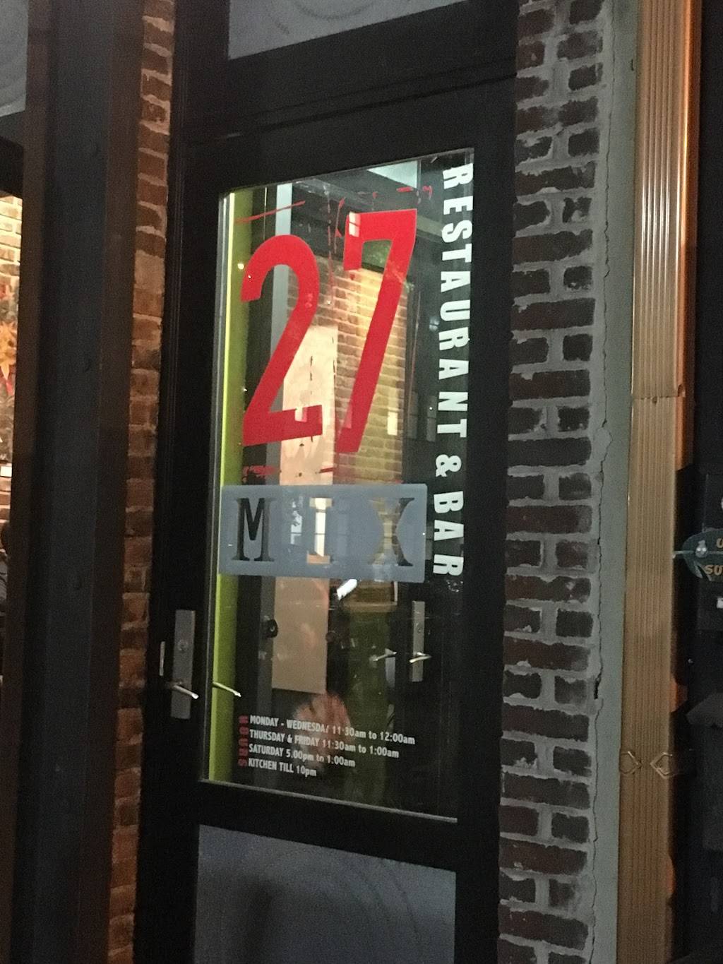 27 Mix | restaurant | 27 Halsey St, Newark, NJ 07102, USA | 9736480643 OR +1 973-648-0643