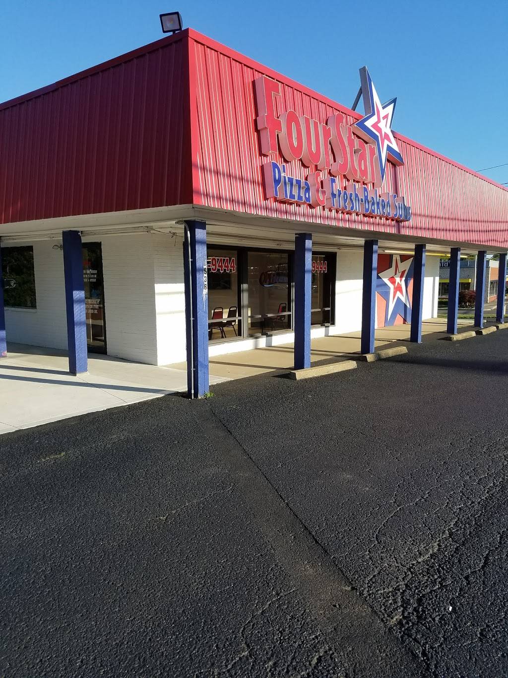 Four Star Pizza | restaurant | 1536 Maysville Ave, Zanesville, OH 43701, USA | 7404529444 OR +1 740-452-9444