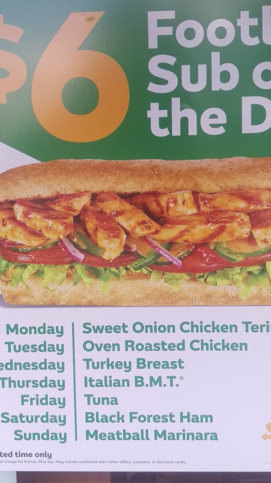 Subway Restaurants | restaurant | 5236 Arlington Ave, Riverside, CA 92504, USA | 9513518877 OR +1 951-351-8877