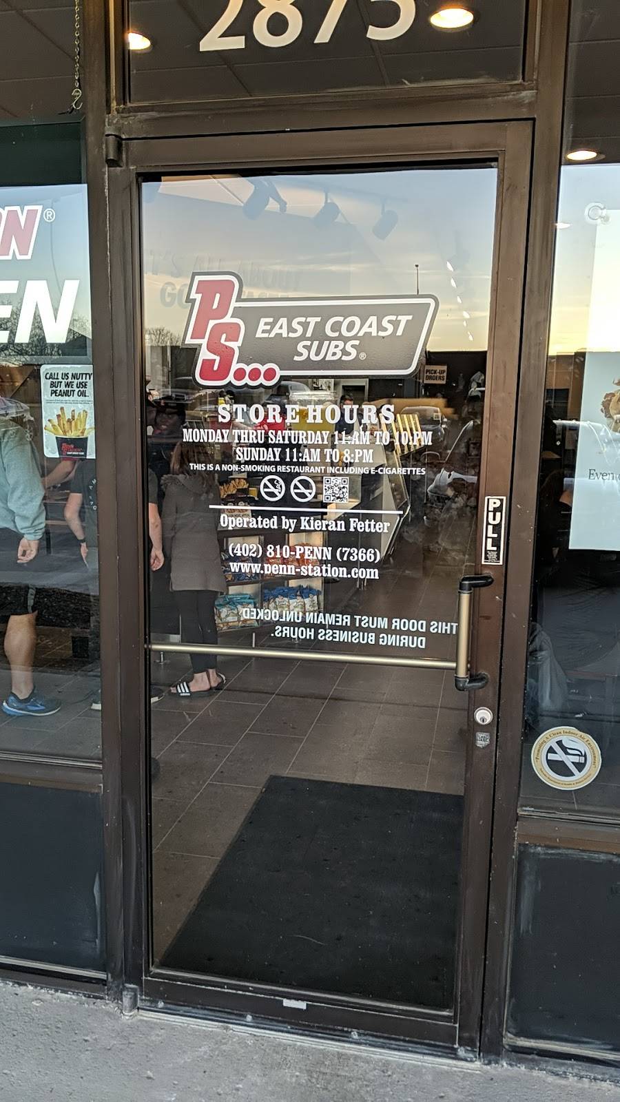 Penn Station East Coast Subs | restaurant | 2875 S 168th St, Omaha, NE 68130, USA | 4028107366 OR +1 402-810-7366