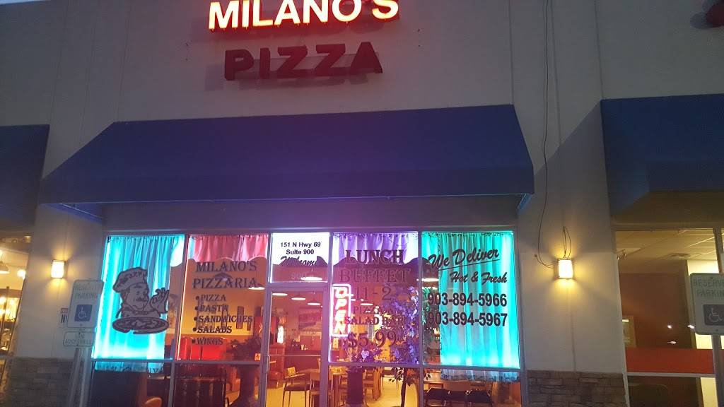 Milanos Pizza Bullard Texas | restaurant | 151 DOCTOR M ROPER PKWY, STE 900, Bullard, TX 75757, USA | 9038945966 OR +1 903-894-5966