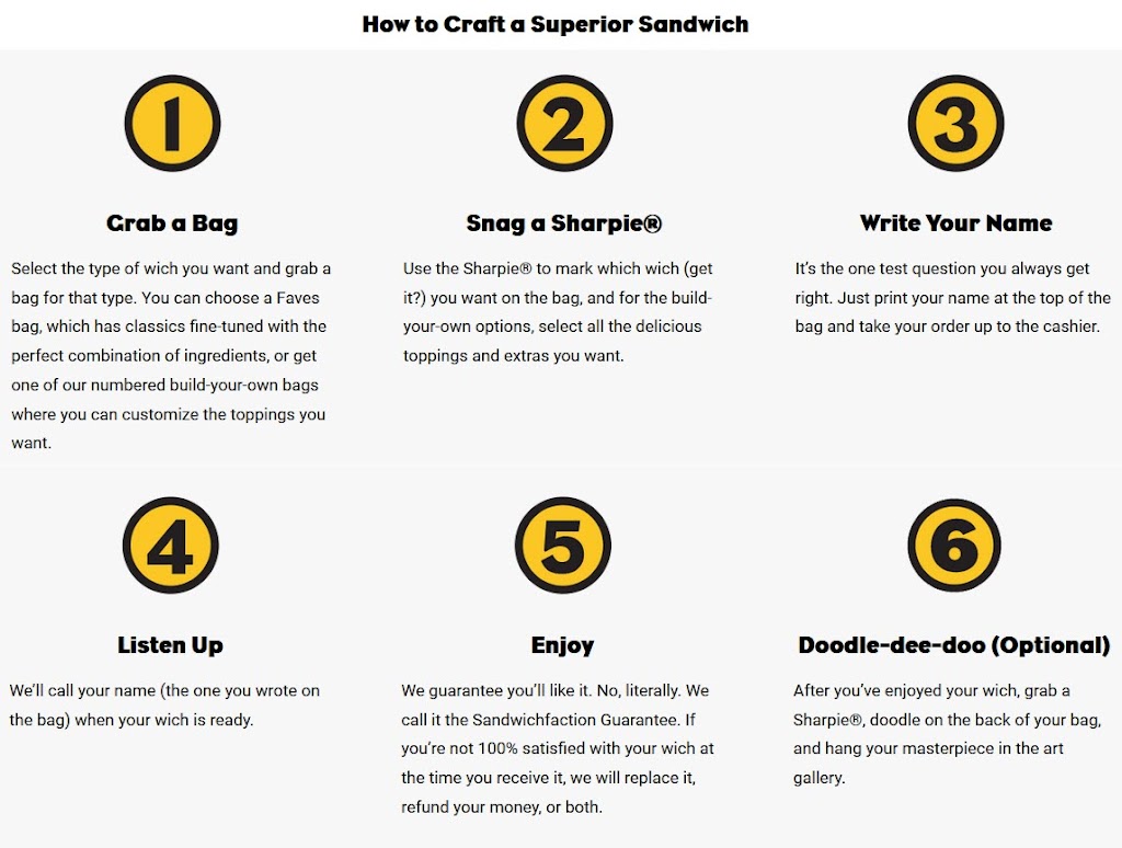 Which Wich Superior Sandwiches | restaurant | Tech University, Baswell Techionery, 306 W O St, Russellville, AR 72801, USA | 4798804216 OR +1 479-880-4216