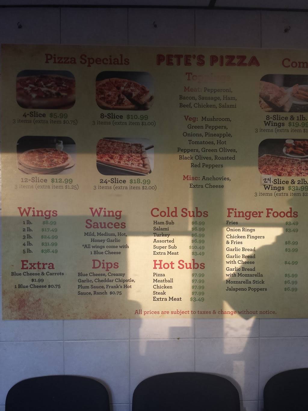 Petes Pizza | restaurant | 6 Pleasant Ave, St. Catharines, ON L2R 1X8, Canada | 9056854877 OR +1 905-685-4877
