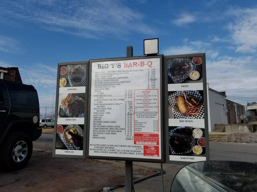 Big Ts Bar B Q | restaurant | 9409 Blue Ridge Blvd, Kansas City, MO 64138, USA | 8167670905 OR +1 816-767-0905