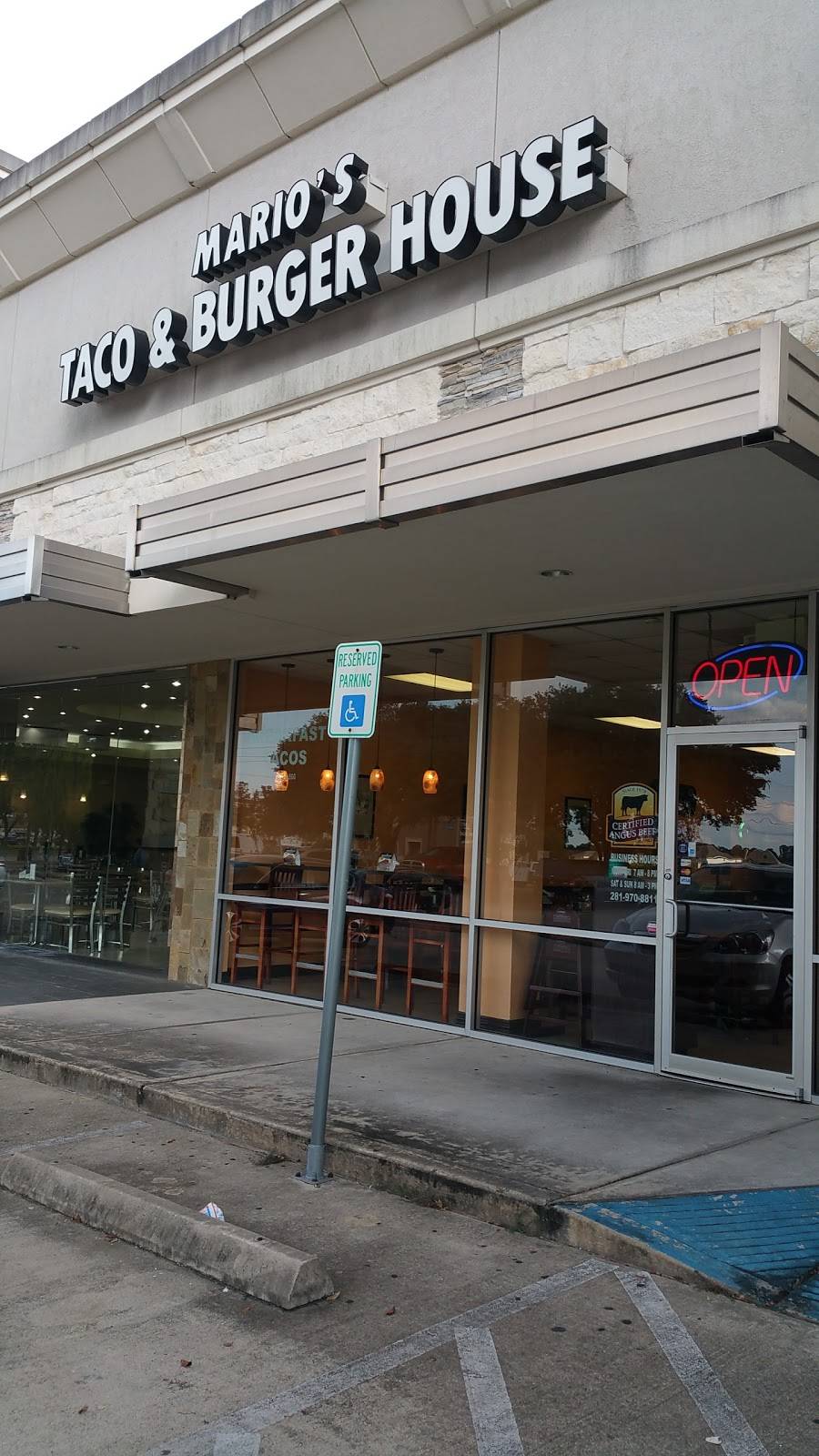 Marios Taco & Burger House | restaurant | 11049 FM 1960, Houston, TX 77065, USA | 2819708811 OR +1 281-970-8811