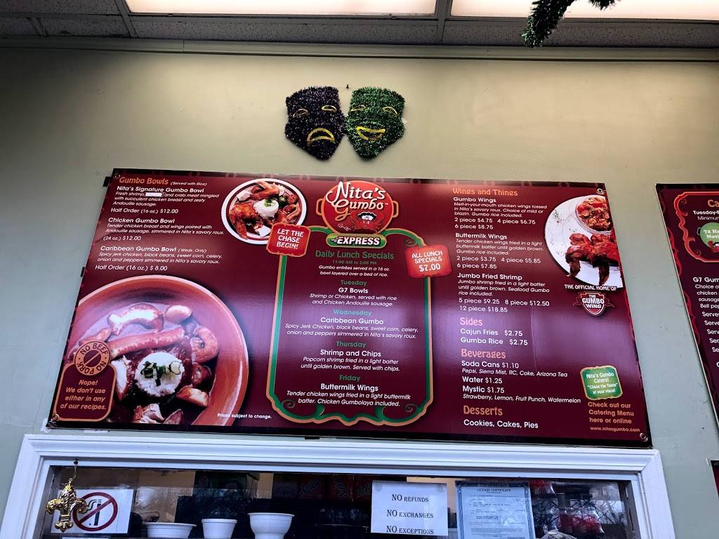 Nitas Gumbo | restaurant | 8100 S Stony Island Ave, Chicago, IL 60617, USA | 7737342788 OR +1 773-734-2788