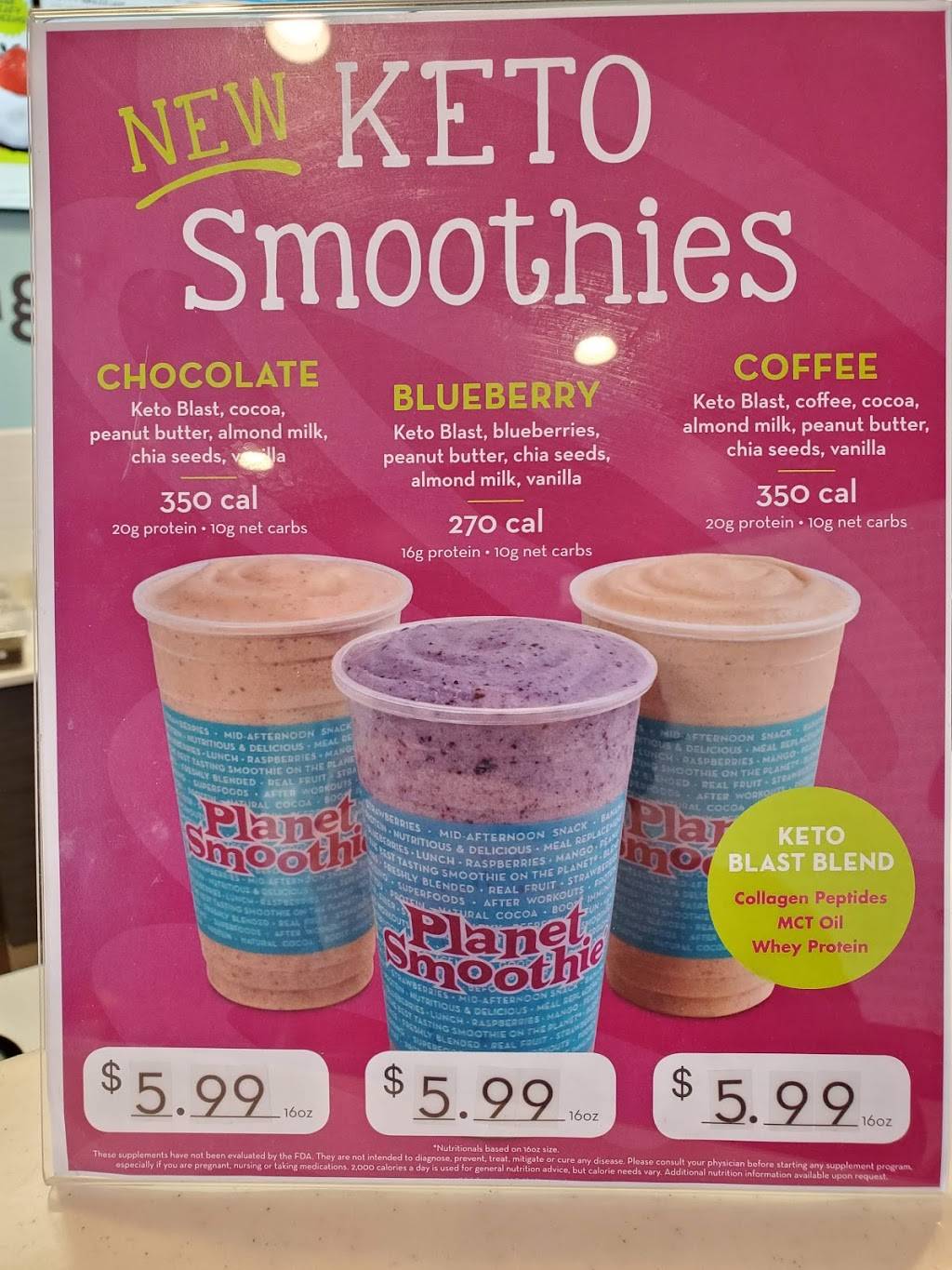 Planet Smoothie | restaurant | 975 Airport Rd SW Suite N, Huntsville, AL 35802, USA | 2564895954 OR +1 256-489-5954