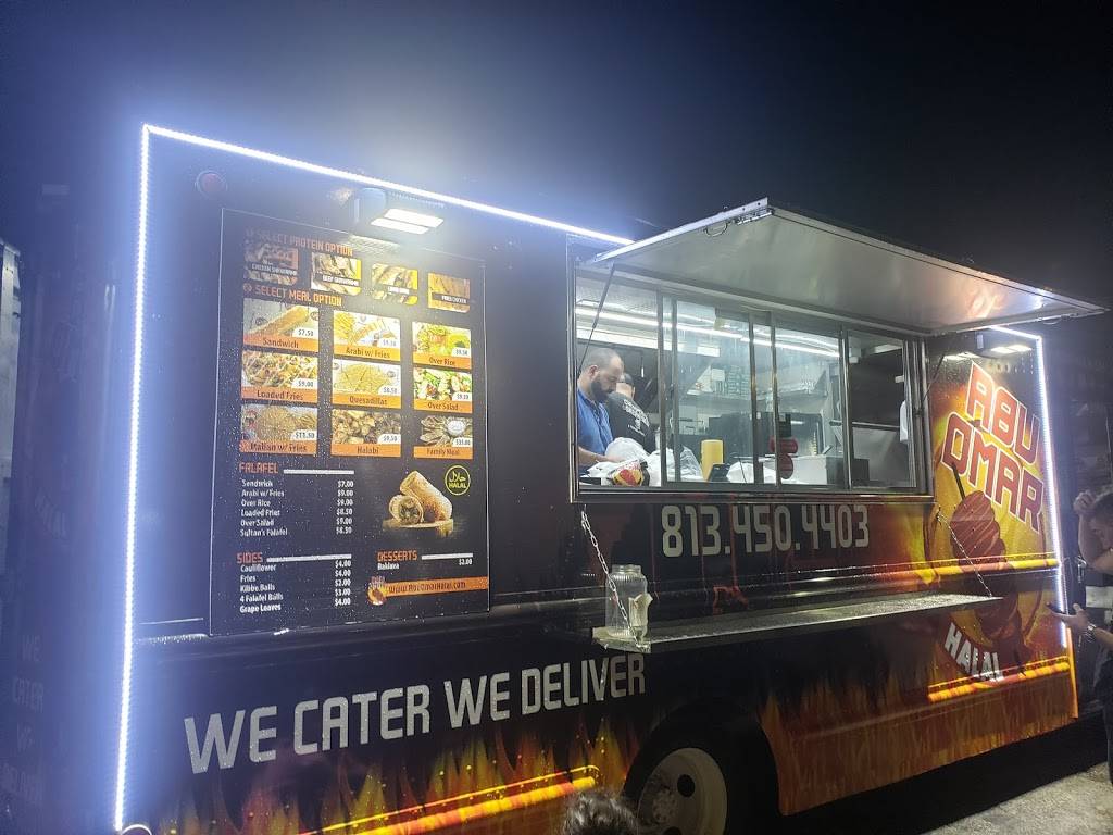 Abu Omar Halal | restaurant | 4802 E Busch Blvd, Tampa, FL 33617, USA | 8134504403 OR +1 813-450-4403