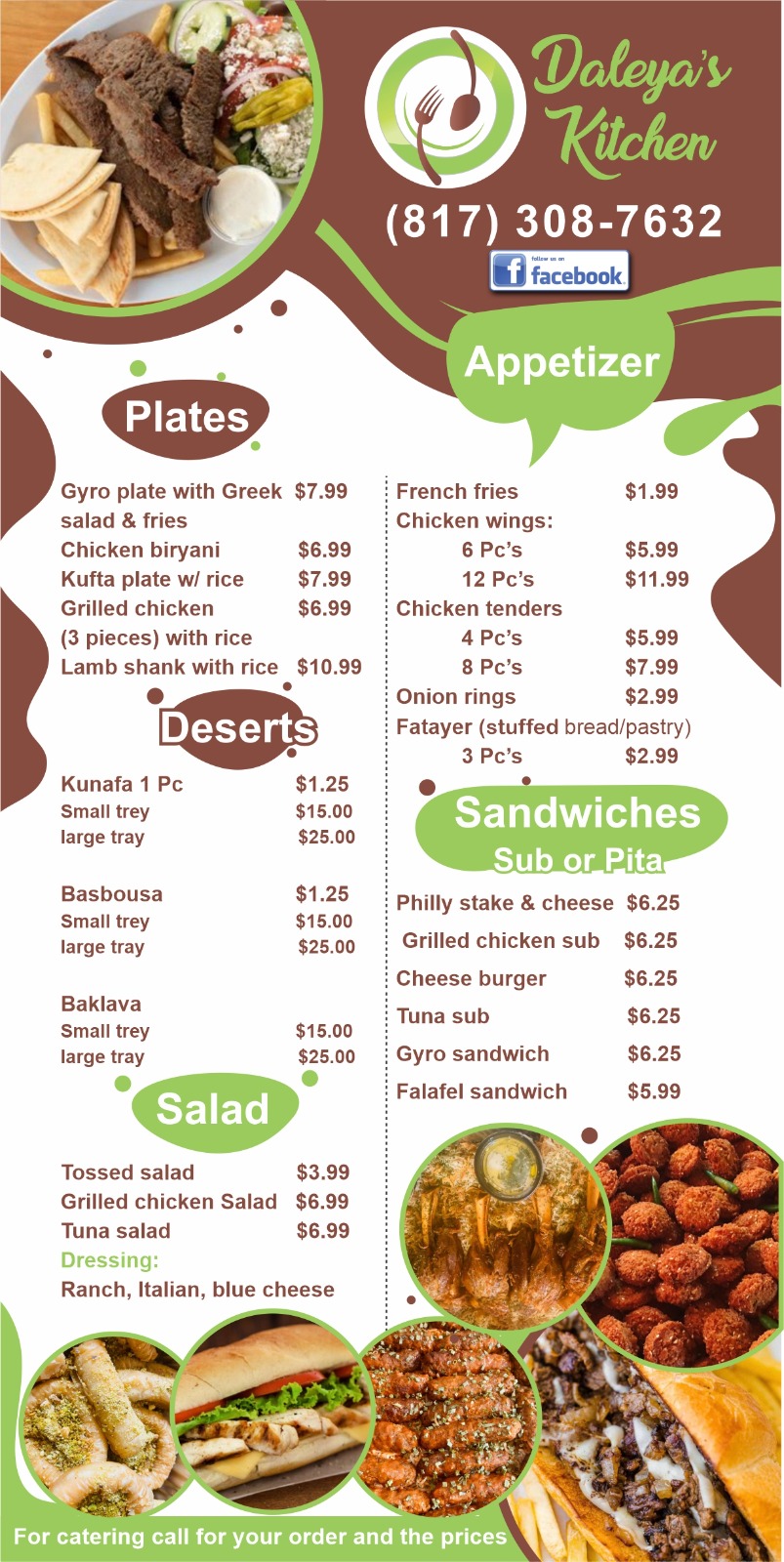 Daleyas Kitchen | restaurant | 401 E Hurst Blvd, Hurst, TX 76053, USA | 8173087632 OR +1 817-308-7632