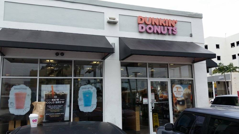 Dunkin | bakery | 1606 Alton Rd, Miami Beach, FL 33139, USA | 3054283923 OR +1 305-428-3923