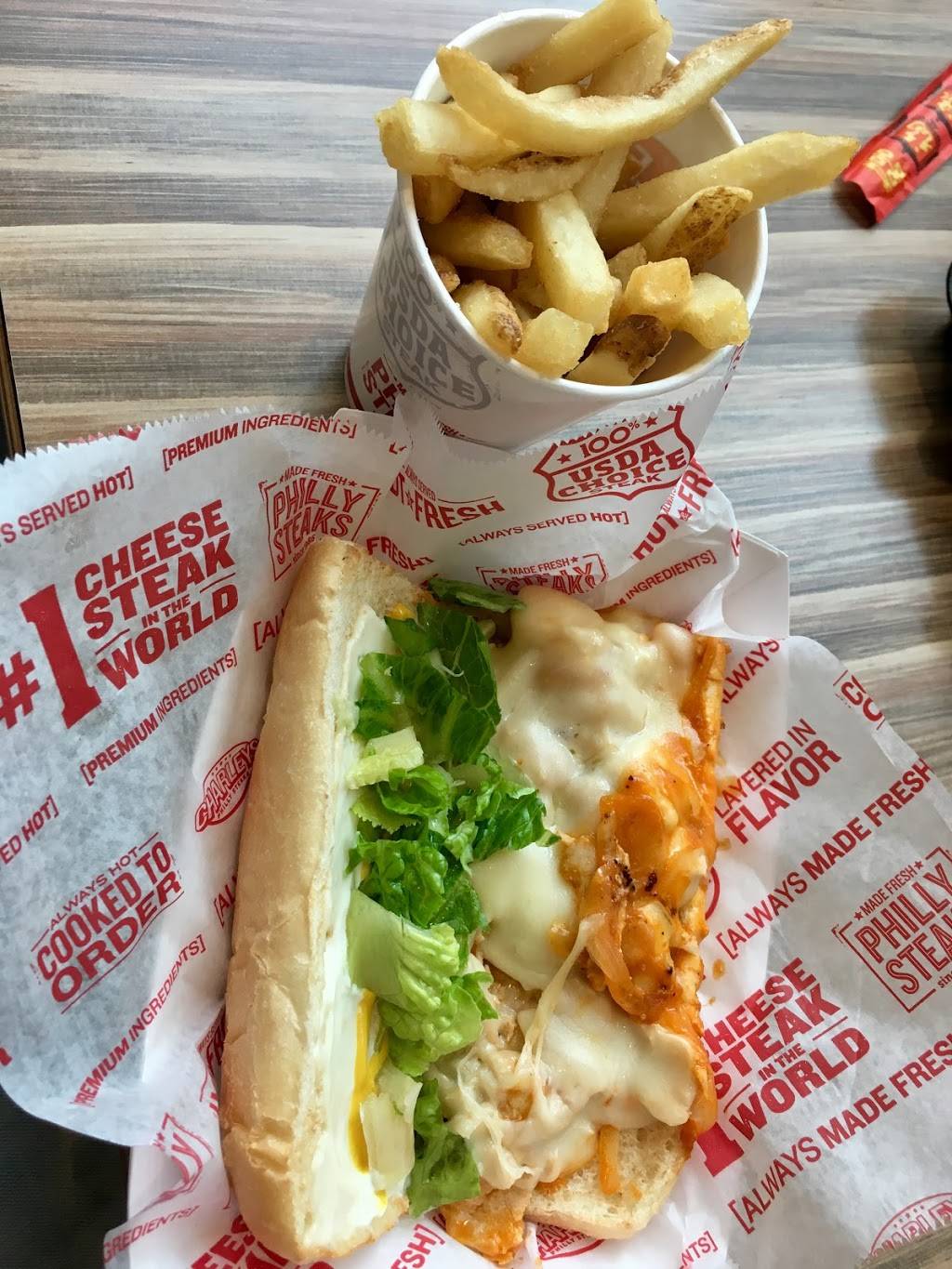 Charleys Philly Steaks | restaurant | 6401 Bluebonnet Blvd Ste FC-008, Baton Rouge, LA 70836, USA | 2257656285 OR +1 225-765-6285