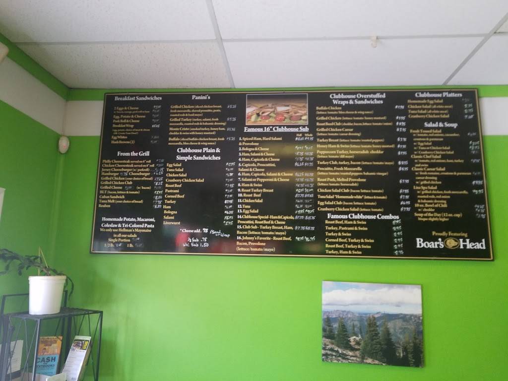 Monmouth Clubhouse Deli | restaurant | 825 W Park Ave, Ocean Township, NJ 07712, USA | 7324938002 OR +1 732-493-8002