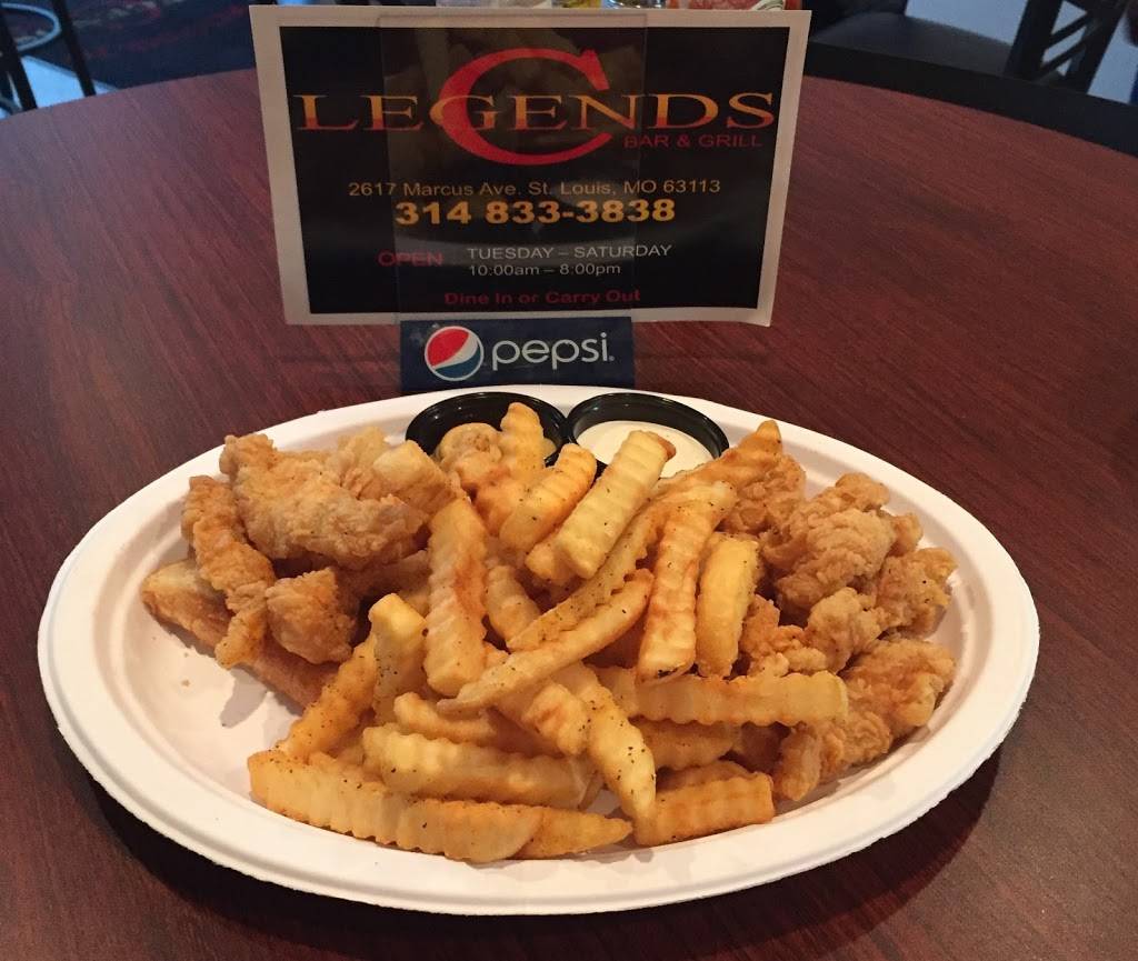 Legends Bar & Grill | restaurant | 2617 Marcus Ave, St. Louis, MO 63113, USA | 3148333838 OR +1 314-833-3838