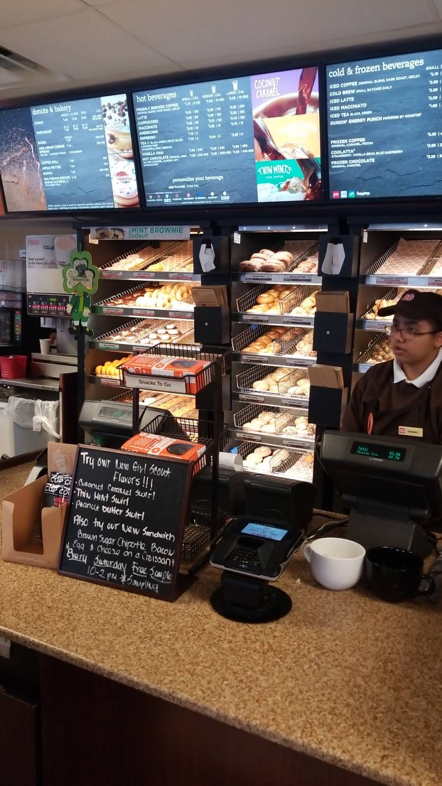 Dunkin | bakery | 123 Lawrence St, Lawrence, MA 01841, USA | 9786209022 OR +1 978-620-9022