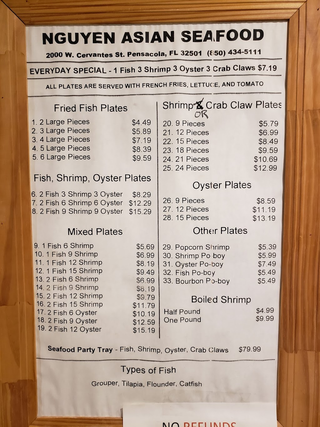 Asian Seafood | restaurant | 2000 W Cervantes St, Pensacola, FL 32501, USA | 8504345111 OR +1 850-434-5111